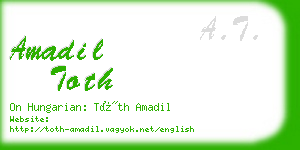 amadil toth business card